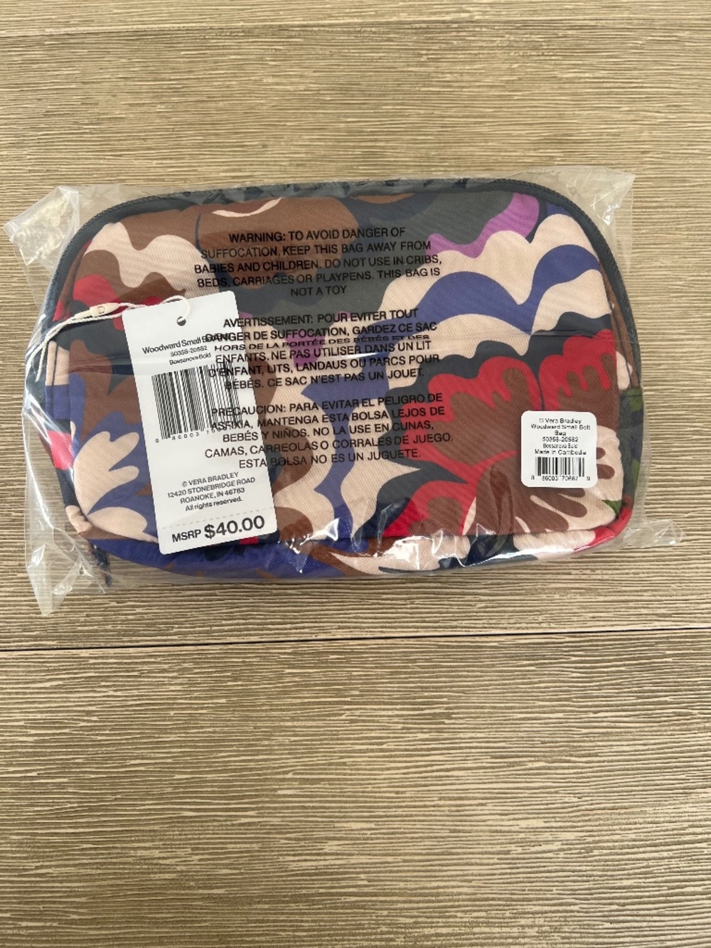 NWT Vera Bradley Woodward Small Belt Bag